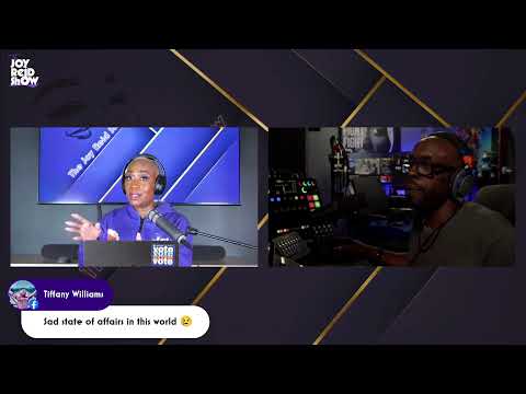 Joy Reid speaking on a news set with a graphic overlay about Congo Week, featuring news branding and text.