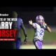 Larry Dorsey featured as the Houston Defender Athlete of the Week, wearing a sports jersey on a branded background.