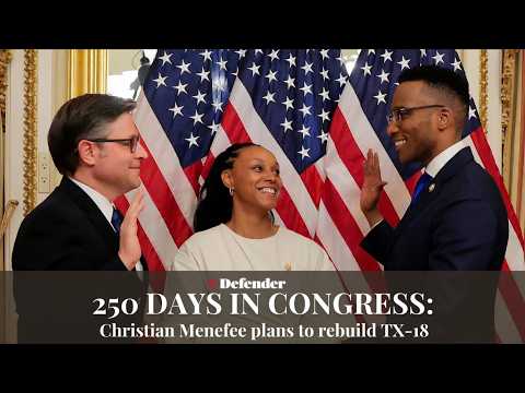 Houston Defender's One-on-One interview with U.S. Representative Christian Menefee on Capitol Hill.