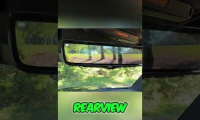 Digital rearview mirror blind spot test with camera views in an #shorts video from AutoNetwork.