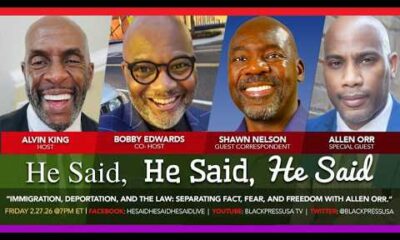 Allen Orr discusses fact, fear, and freedom on BlackPressUSA TV, Friday, Feb 22, 2026, 7 PM EST
