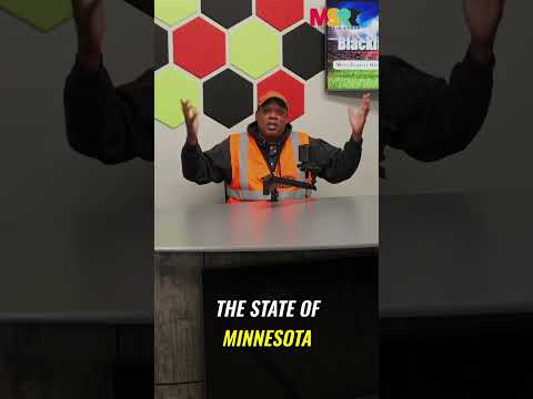 Host speaking to the camera on a community growth wrap-up show for Minnesota Spokesman-Recorder.
