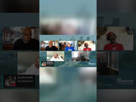 Justin Terrell speaking at an MJRC event with text overlay First They Ignore You Then You Win on a BlackPressUSA thumbnail.