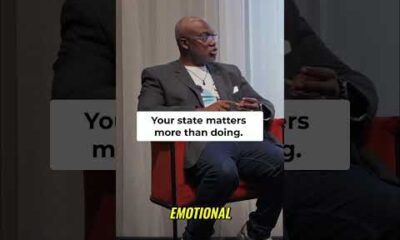 Text overlay reading Master Your State 5 Keys to Well-being next to a portrait of a smiling man against a bright background.