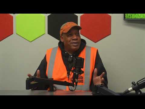 Mike Tate speaking during an interview about the development of the North Commons park project in Minneapolis.