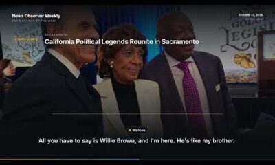 Bakersfield News Observer Weekly thumbnail showing a news anchor with five numbered text boxes highlighting top stories.
