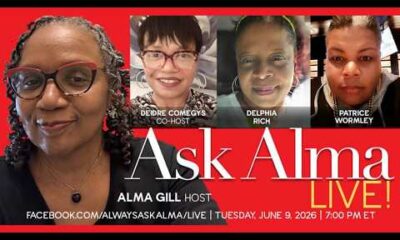 Rebroadcast of Ask Alma, BlackPressUSA TV, Tuesday 10.6.26, 7 PM EST