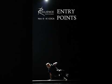 Dancers from RESILIENCE Dance Company performing the contemporary piece Entry Points on stage at COCA in St. Louis.