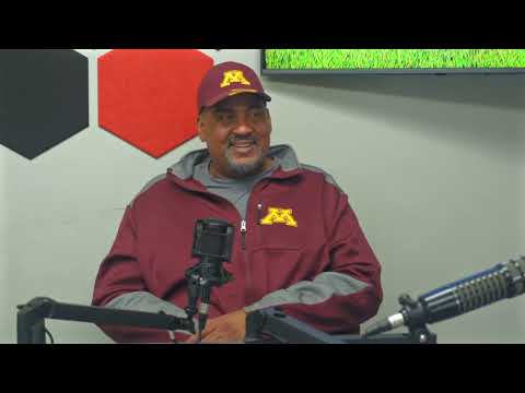 Vince Wright wearing a blazer during the Sports Done Wright podcast interview with Minnesota Spokesman-Recorder.