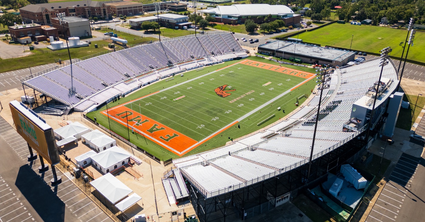 Tallahassee, FL - September 2, 2024: Florida A&M University football, Ken Riley Field at Bragg Memorial Stadium