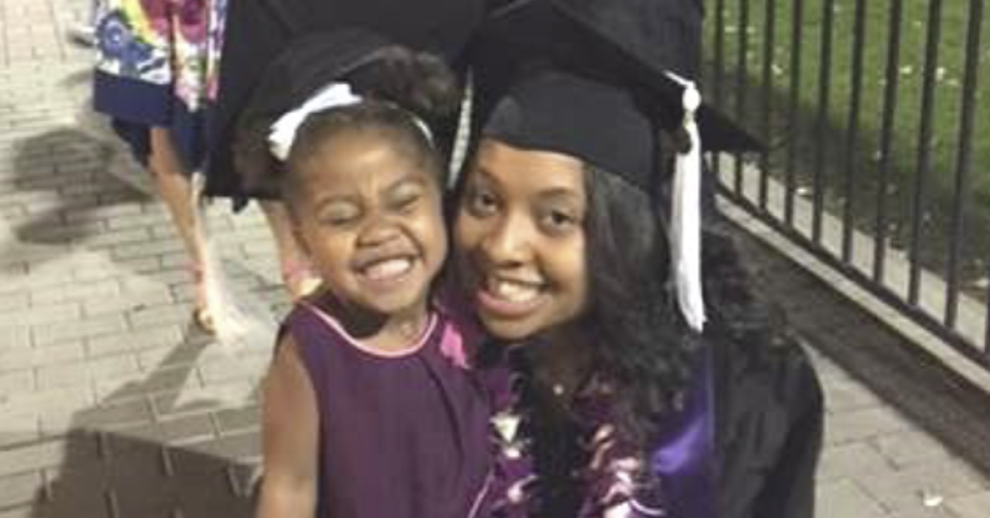 Faraha and her daughter celebrate her success, thanks in part to the Maternal, Infant, and Early Childhood Home Visiting program.