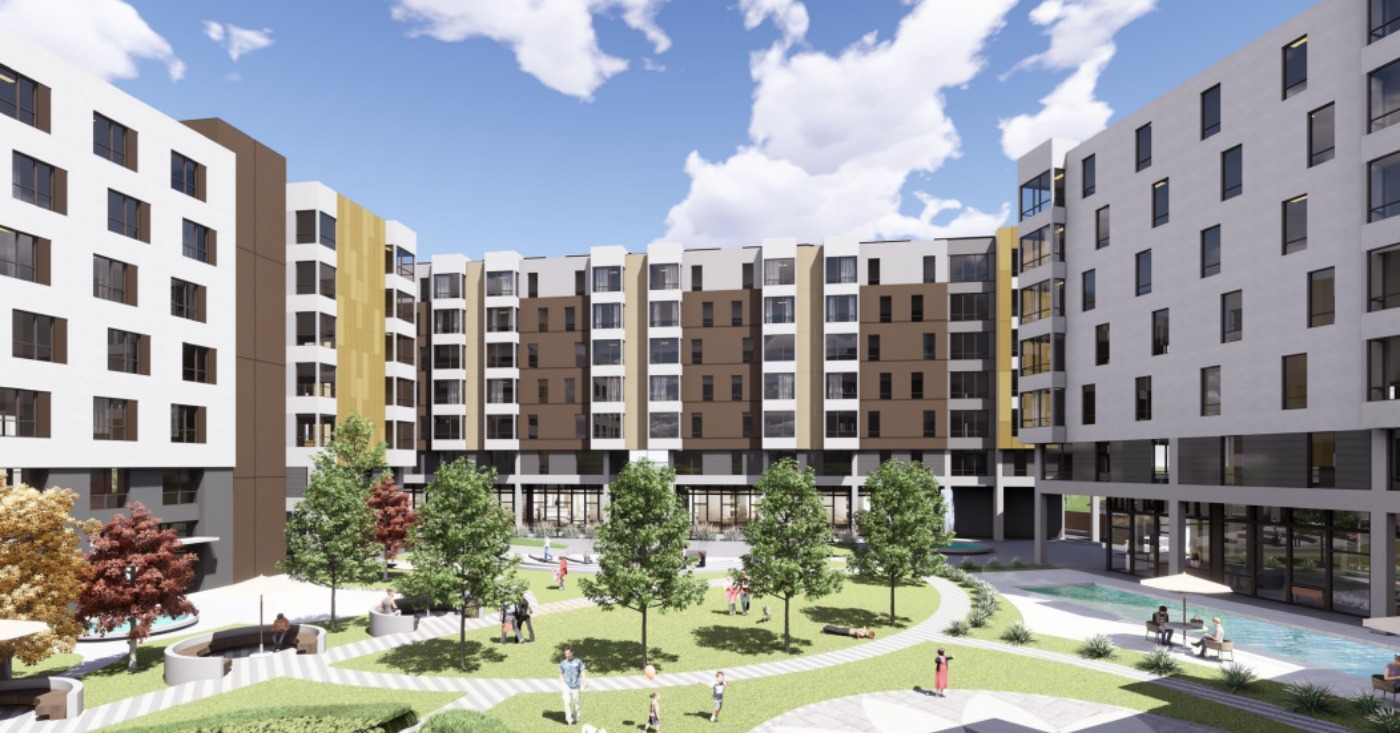 Artist’s rendering of the complex that will have xx units for veterans. Courtesy image.