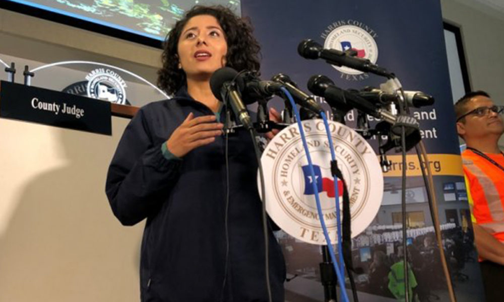 Harris County Judge Lina Hidalgo (Photo by: defendernetwork.com)